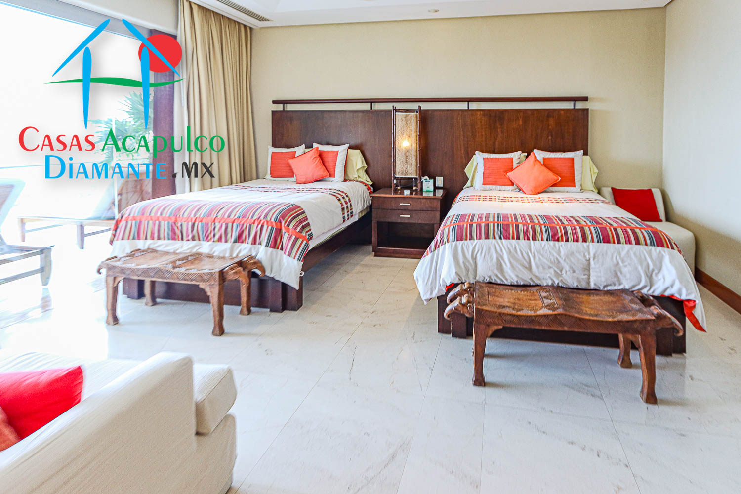 Villa Portofino - Recámara tres antes de Otis 5